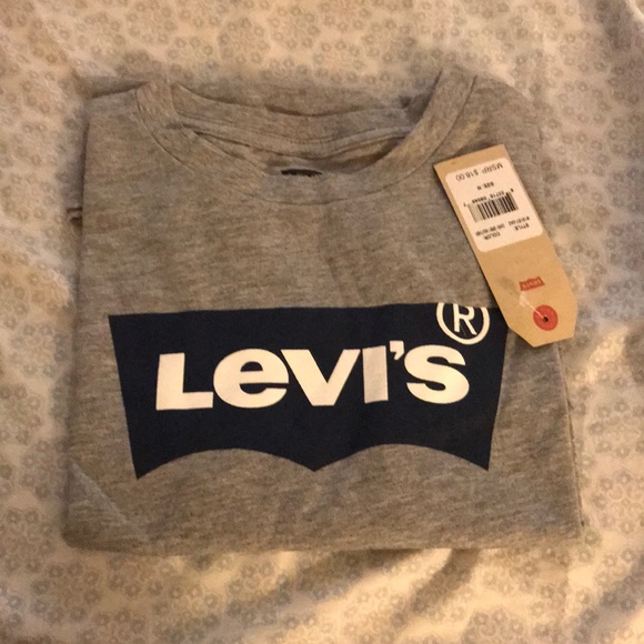 T-shirt Levi's Blanc Manches Longues Pour Garçon – Taille 10 Ans